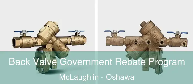  Back Valve Government Rebate Program McLaughlin - Oshawa